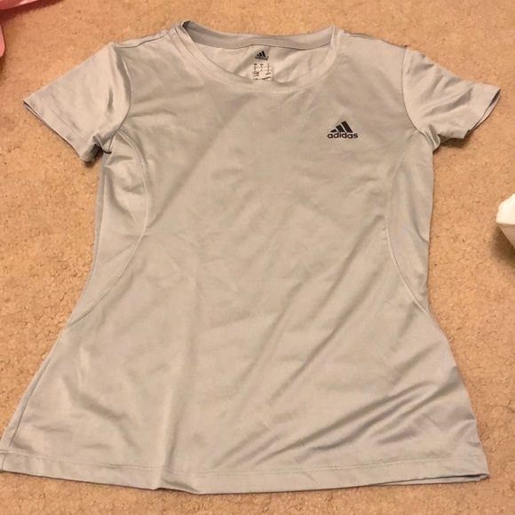 Adidas Grey Workout Shirt - Picture 1 of 5